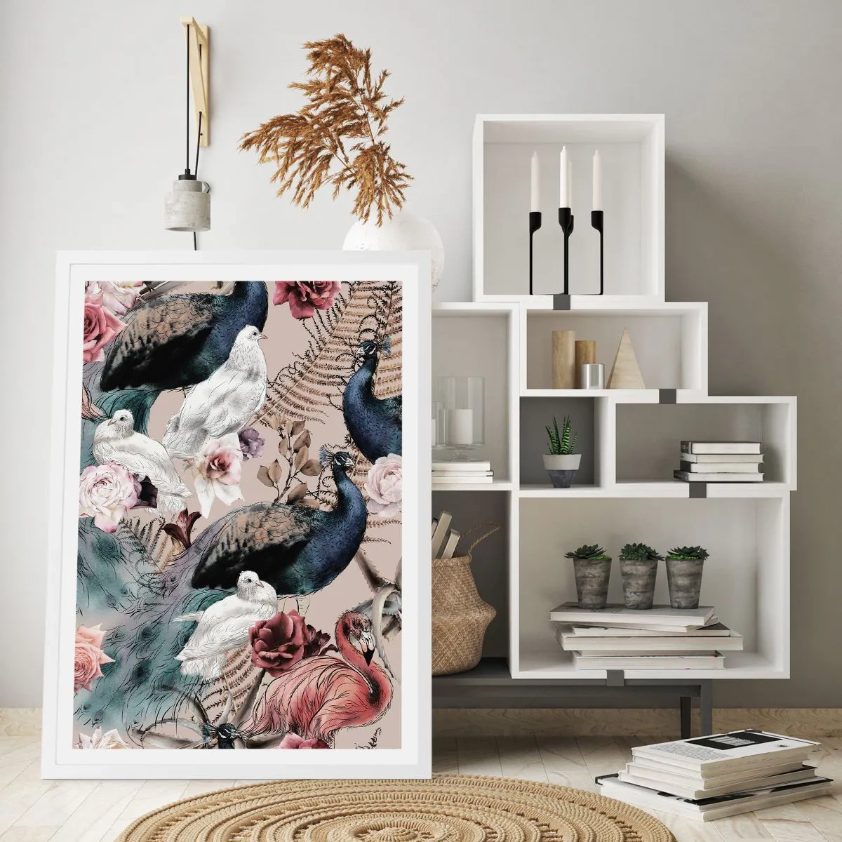 Poster in einem weißen Rahmen - Im Schlossgarten - 30x40 cm