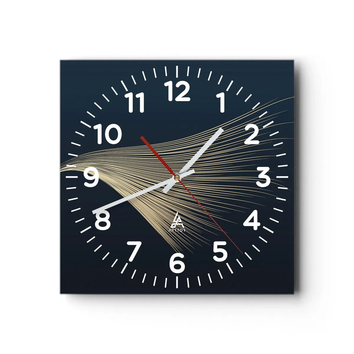 Wanduhr - Glasuhr - Wie das Haar eines Engels - 30x30 cm