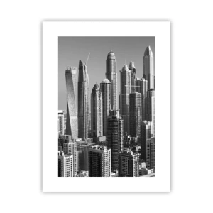 Poster - Stadt in der Wüste - 30x40 cm