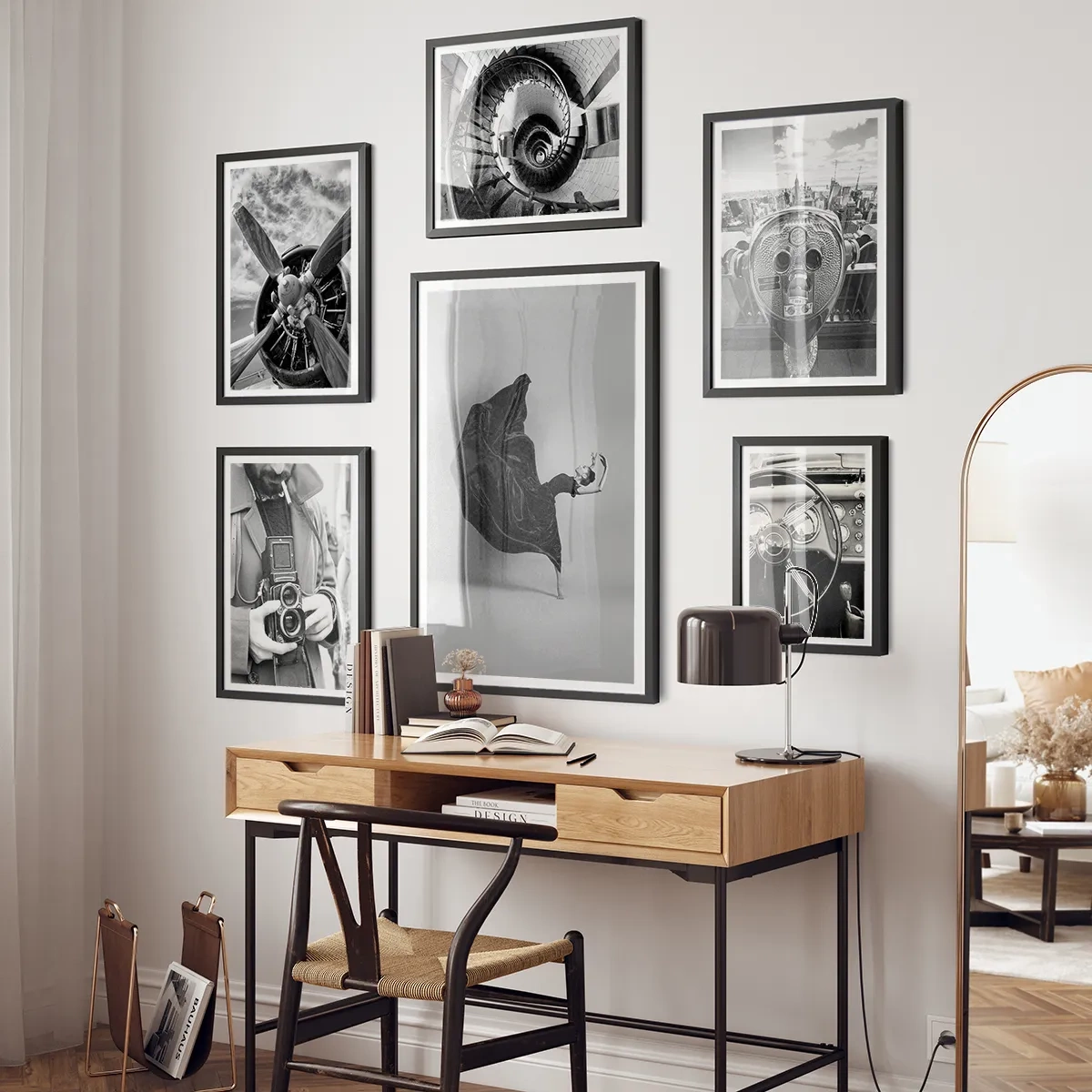 Black and white no. 2 - Inspiration für die Halle