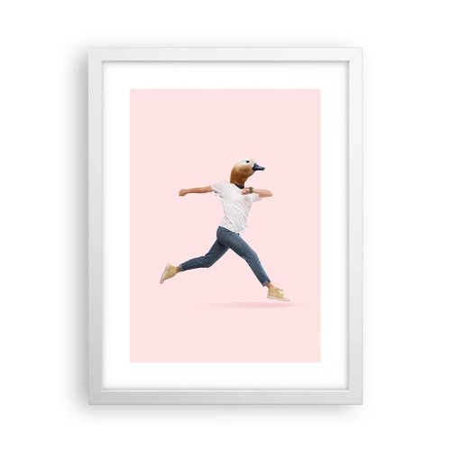 Poster in einem weißen Rahmen - Eine Prise Absurdität - 30x40 cm