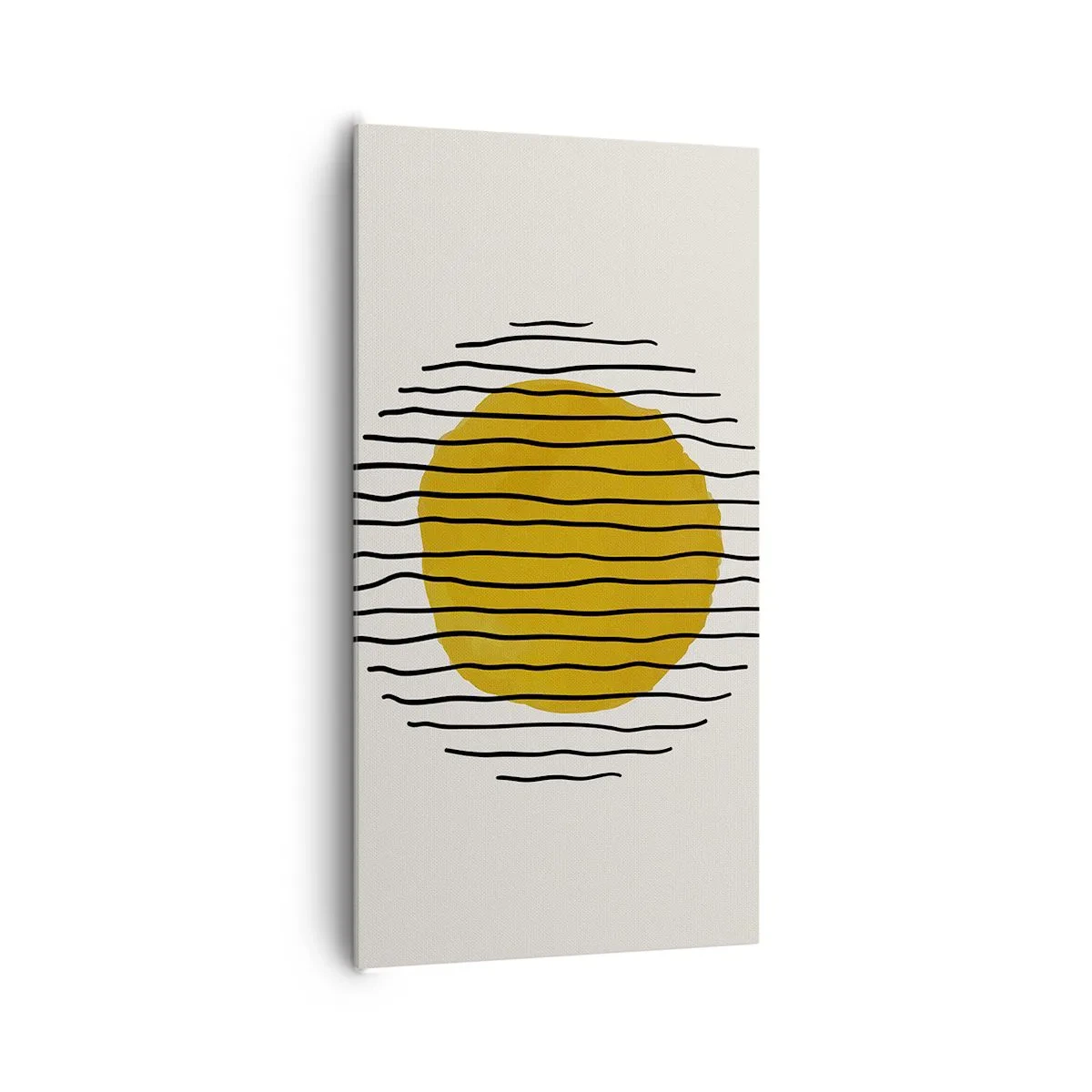 Bild auf Leinwand - Leinwandbild - Abstraktion, die vor Hitze zittert - 65x120 cm