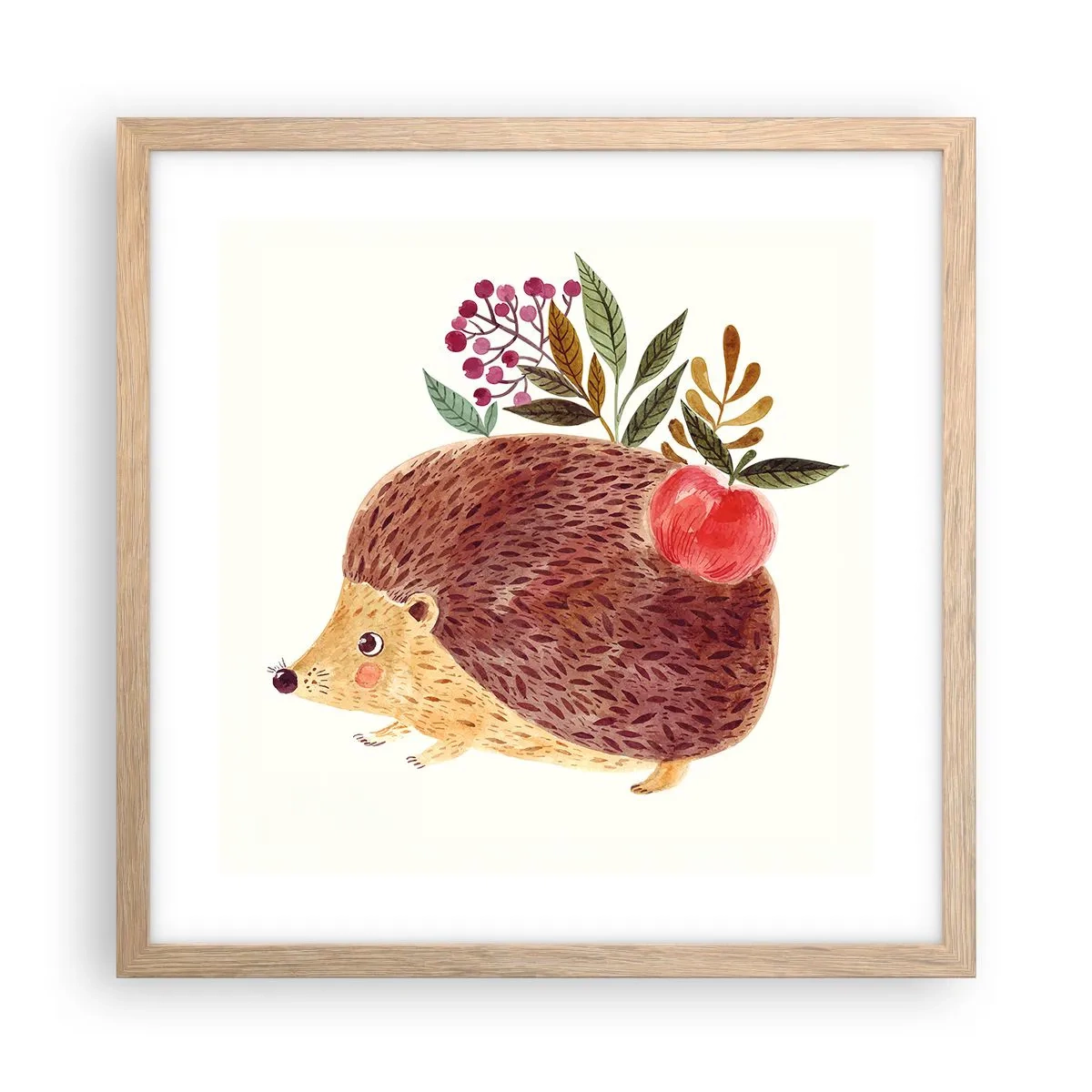 Poster in einem Rahmen aus heller Eiche - Und dann magst du mich schon - 40x40 cm