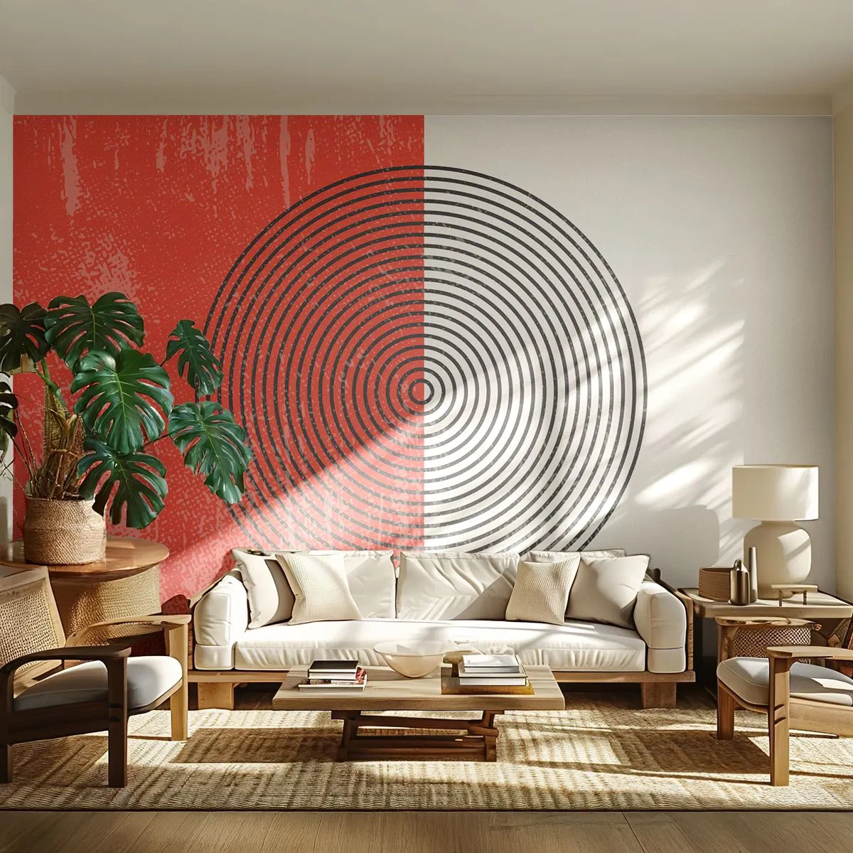 Selbstklebende Fototapete Deluxe Sticker - Auf den Punkt gebracht - Abstraktion, Stück, Grafik - 400x280 cm