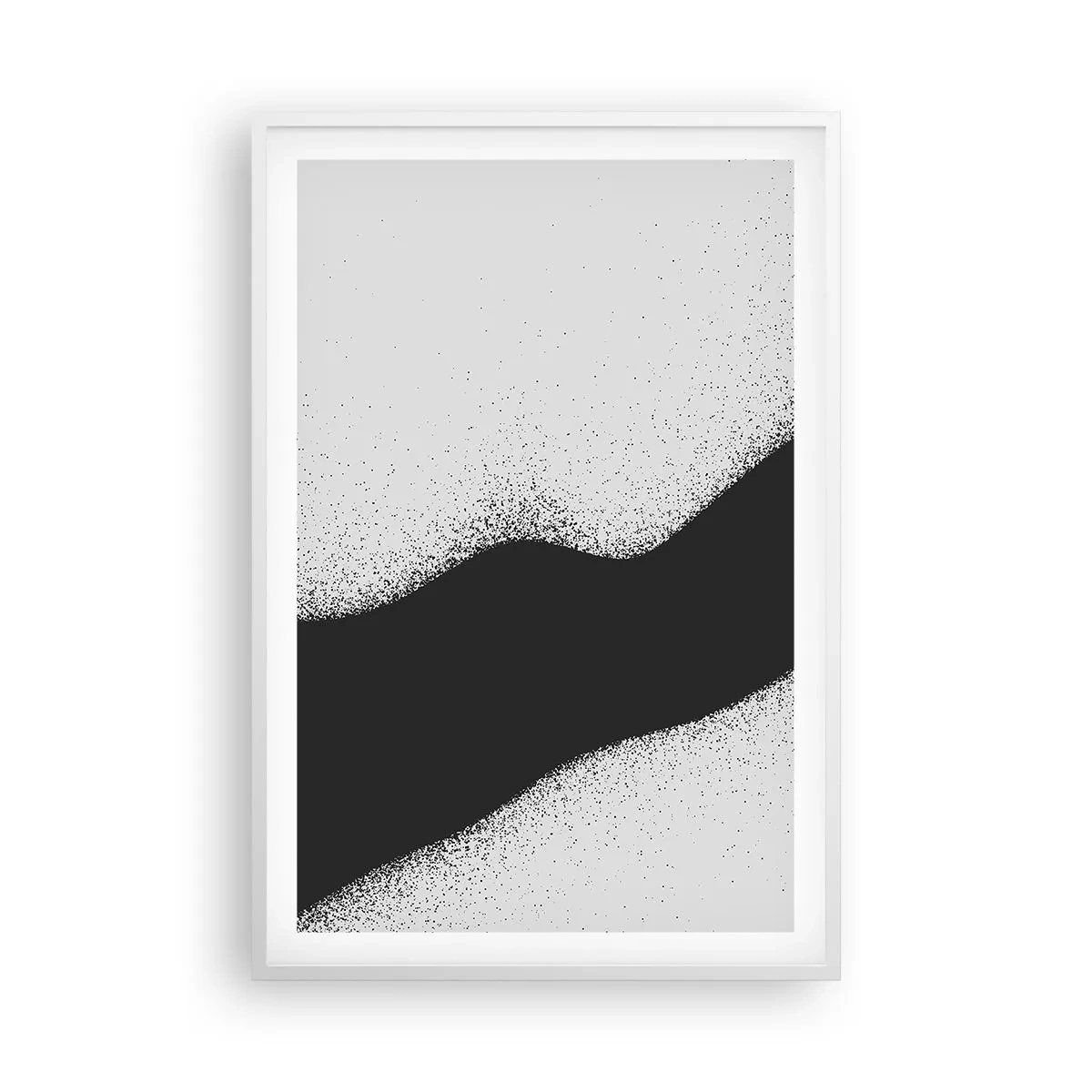 Poster in einem weißen Rahmen - Flüssiges Gleichgewicht - 61x91 cm