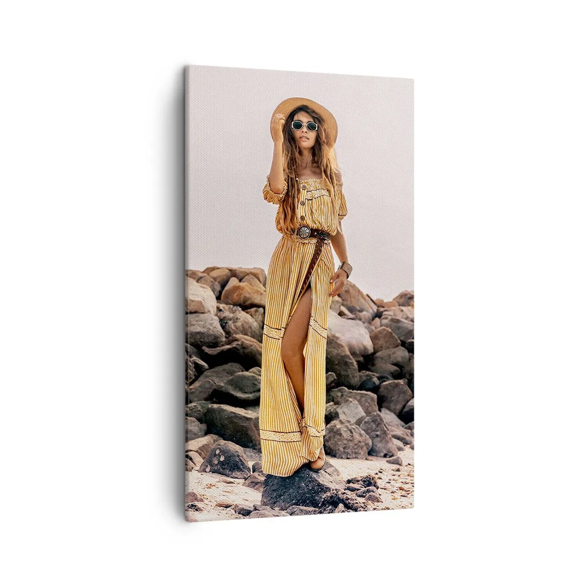 Bild auf Leinwand - Leinwandbild - Die Magie der Steine - 45x80 cm