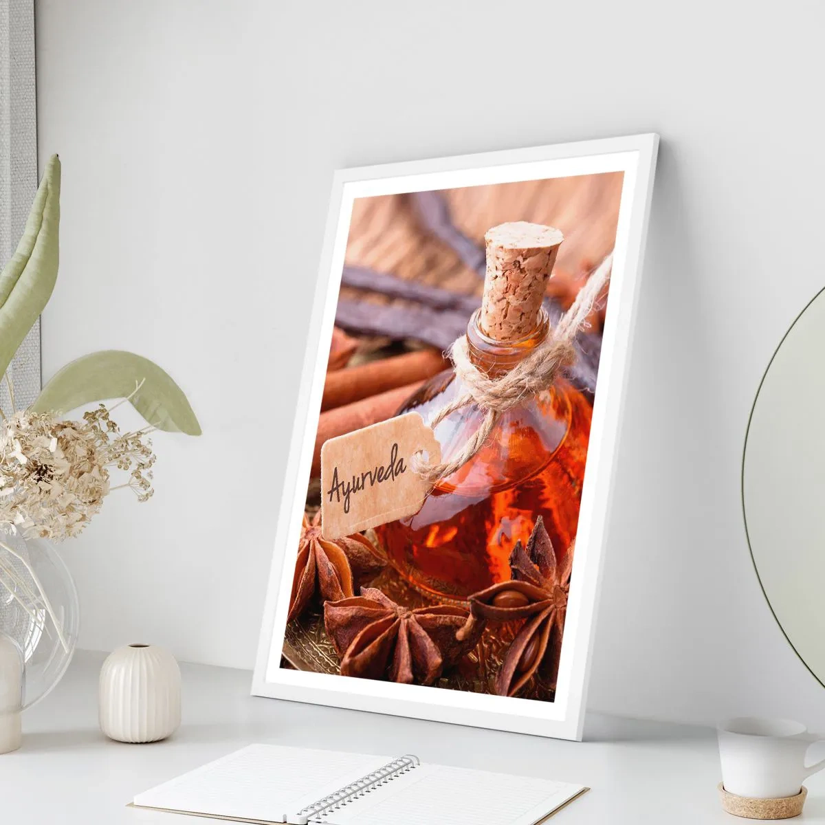 Poster in einem weißen Rahmen - Zur Einheit von Körper und Geist - 61x91 cm