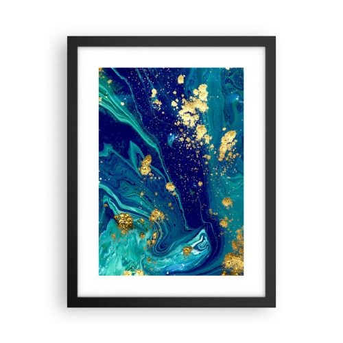 Poster in einem schwarzem Rahmen - Die Blütenblätter der Sonne - 30x40 cm