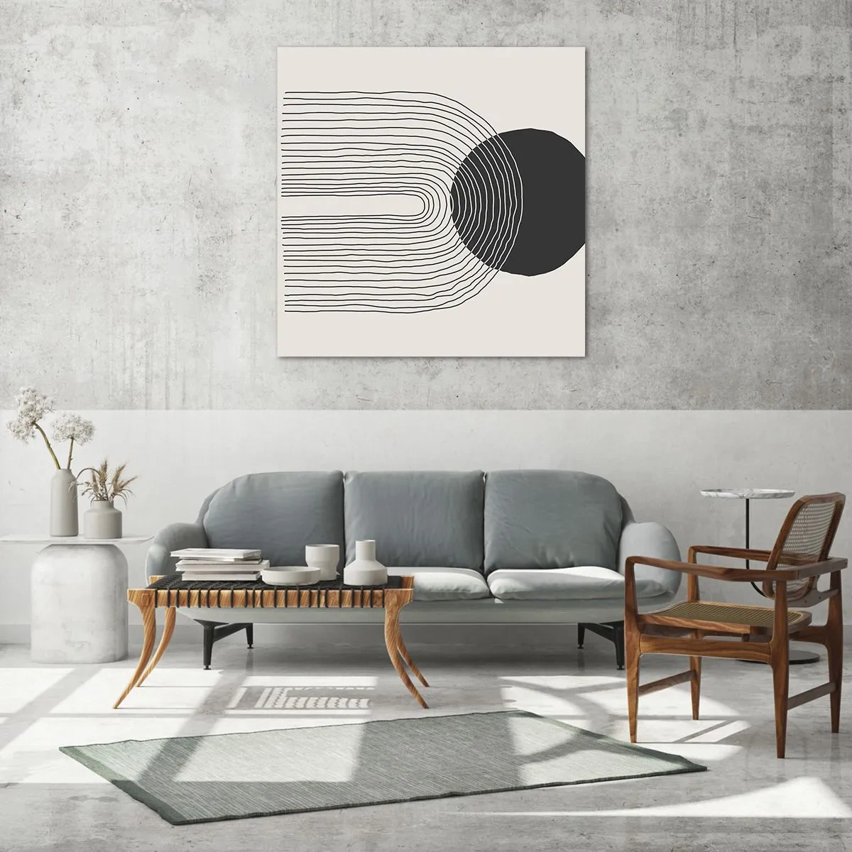 Glasbild - Bild auf glas - Zittern und Vertrauen - 60x60 cm