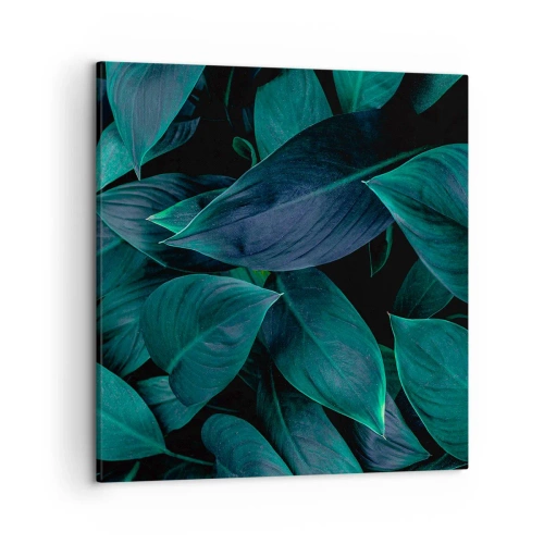Bild auf Leinwand - Leinwandbild - Grün in sich selbst - 50x50 cm