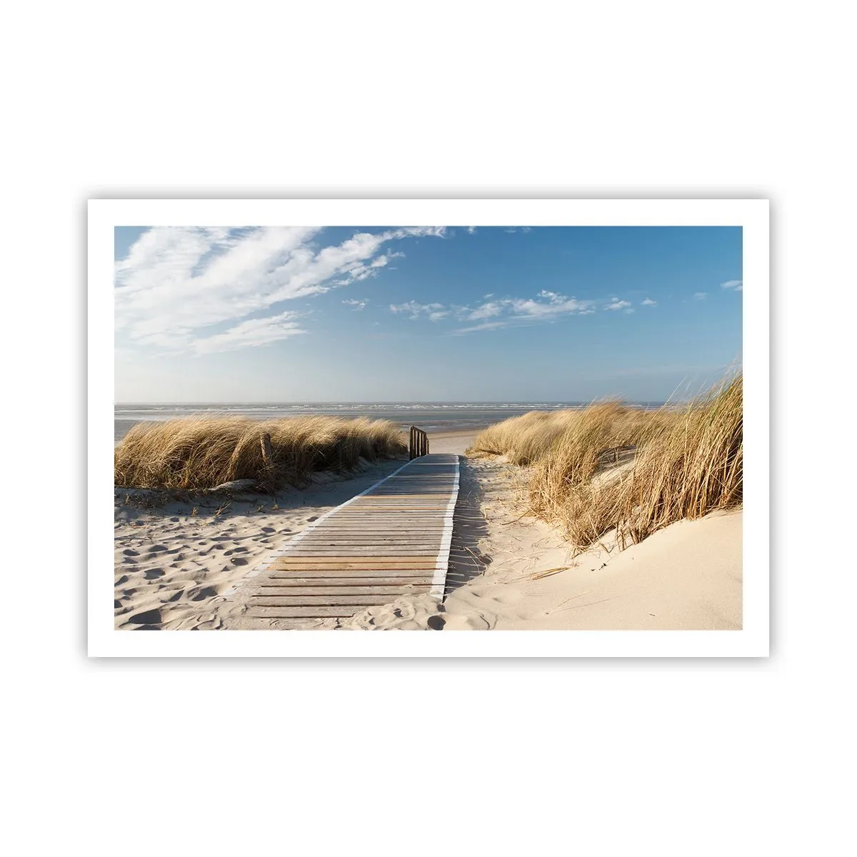 Poster - Hinter der Düne, im Rauschen des Grases - 91x61 cm