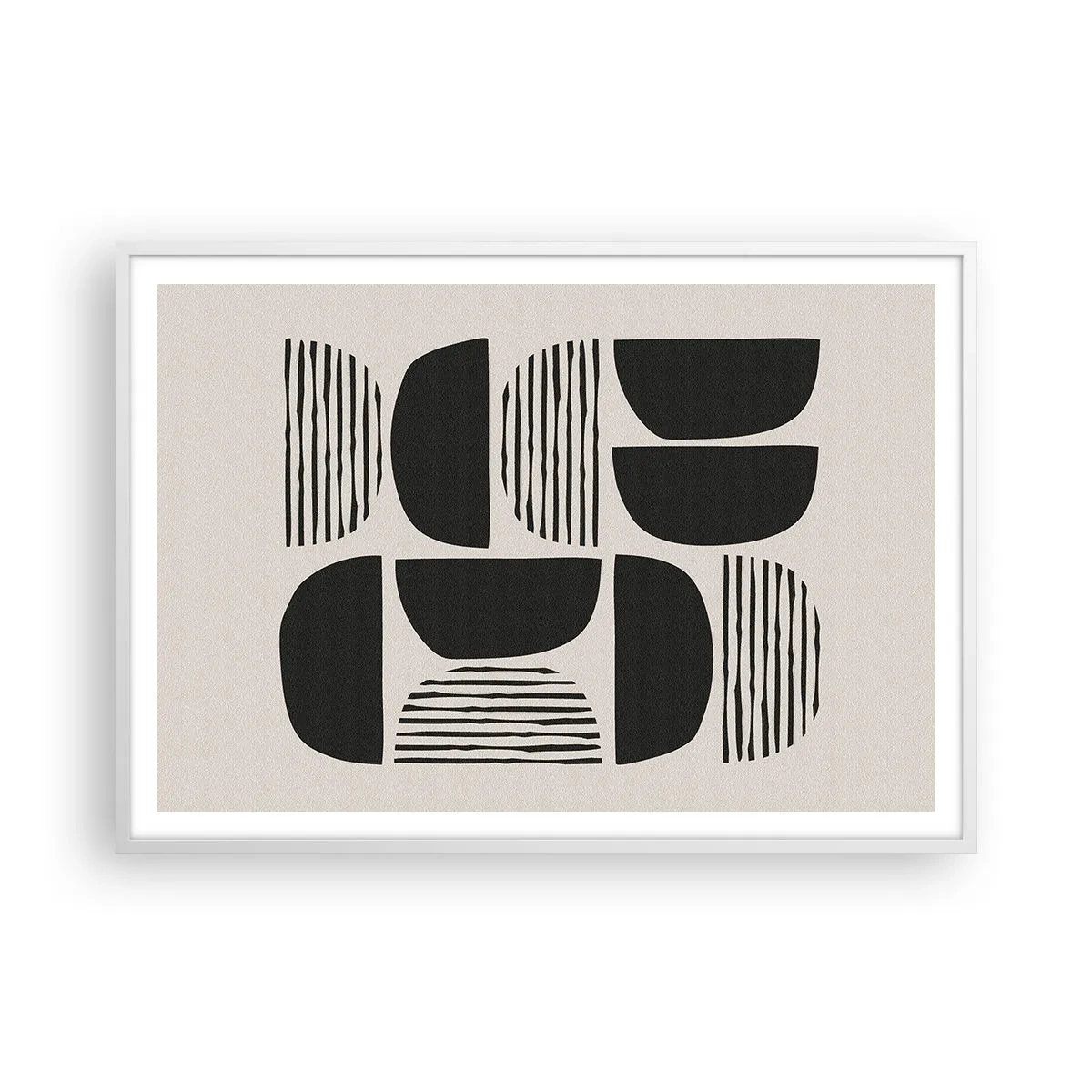 Poster in einem weißen Rahmen - Halbherzige Deals - 100x70 cm