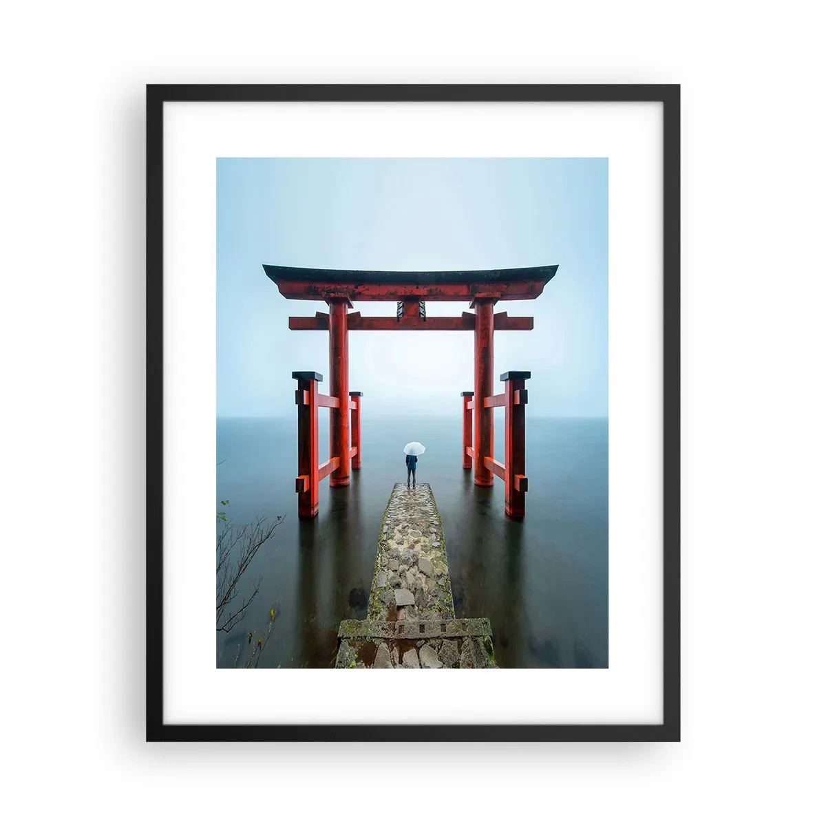 Poster in einem schwarzem Rahmen - Japanische Träumerei - 40x50 cm