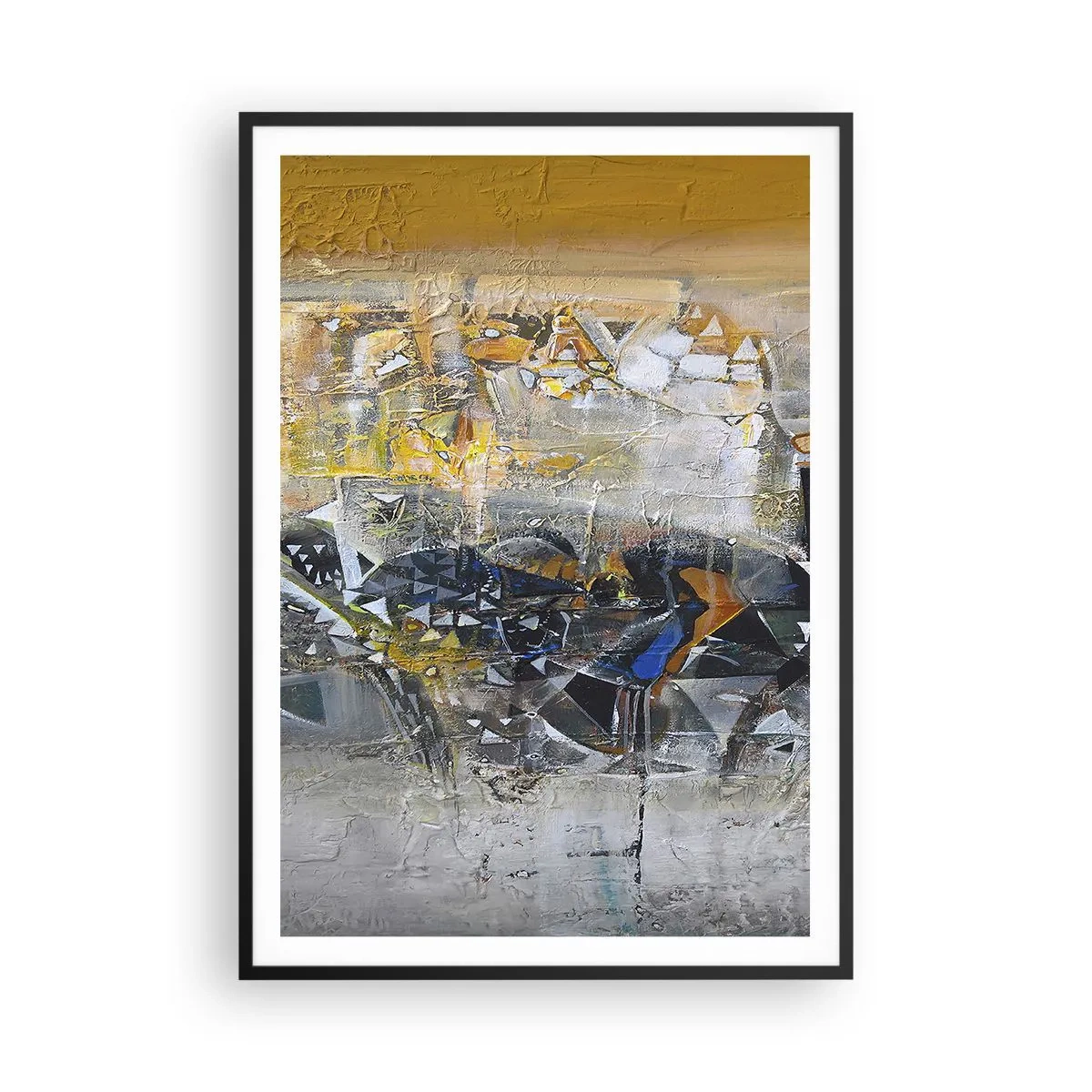 Poster in einem schwarzem Rahmen - Alles wird gut - 70x100 cm