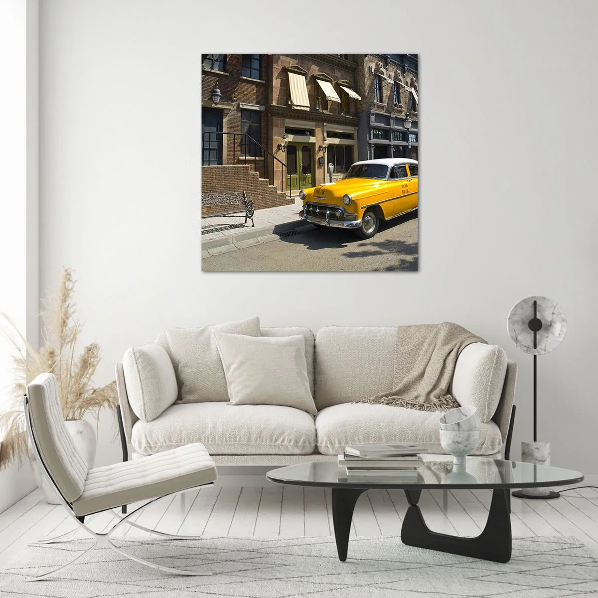 Glasbild - Bild auf glas - Vor langer Zeit in Amerika - 60x60 cm