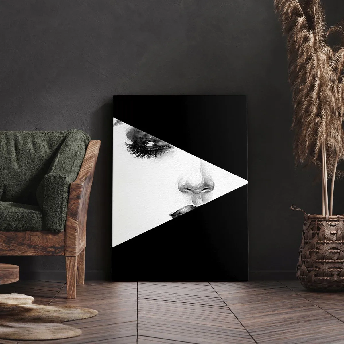 Bild auf Leinwand - Leinwandbild - Immer unentdeckt - 55x100 cm