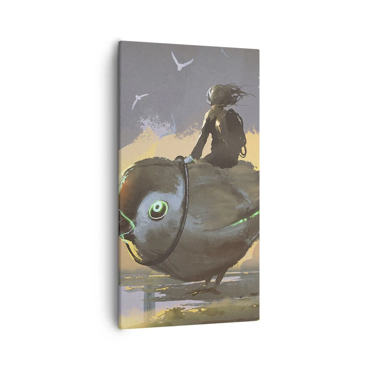 Bild auf Leinwand - Leinwandbild - Ein Stopp auf einer fantastischen Reise - 55x100 cm