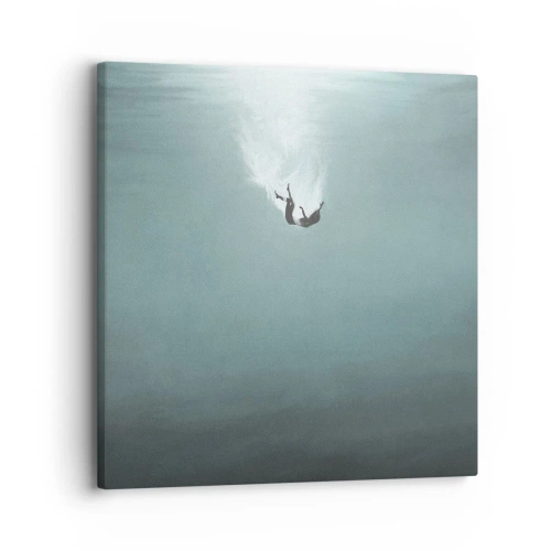 Bild auf Leinwand - Leinwandbild - In den Armen des Ozeans - 30x30 cm