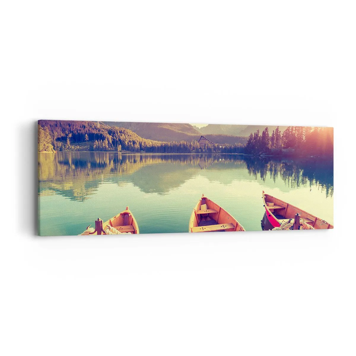 Bild auf Leinwand - Leinwandbild - Lebe nach ihren Gesetzen - 90x30 cm