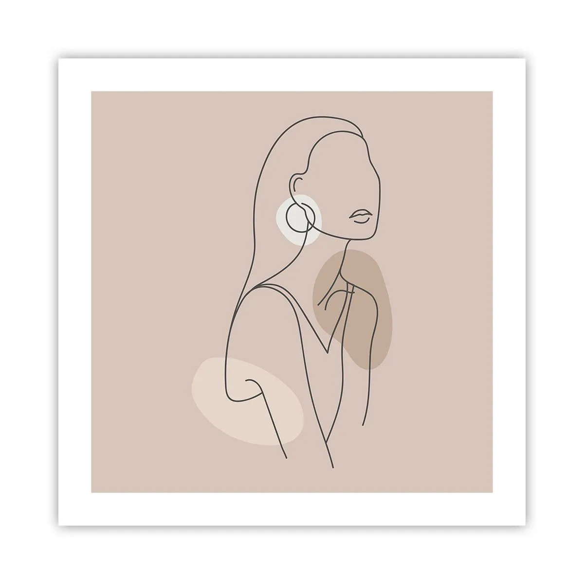 Poster - Mädchenhafte Ikone - 50x50 cm