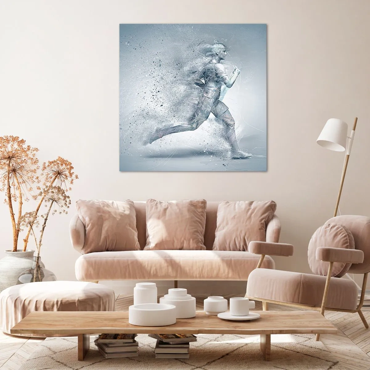 Bild auf Leinwand - Leinwandbild - Kristallklare Energie - 60x60 cm