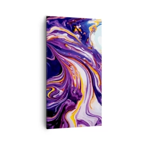Bild auf Leinwand - Leinwandbild - Die Falte ist lila geworden - 55x100 cm