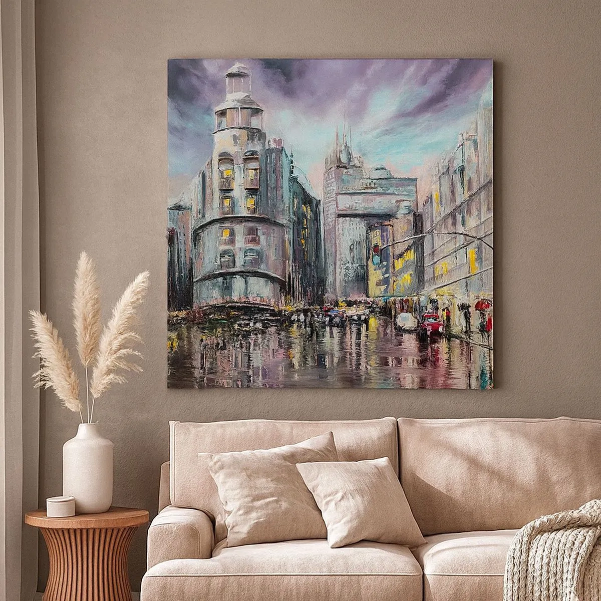 Bild auf Leinwand - Leinwandbild - Es wird ein gelungener Abend - 30x30 cm