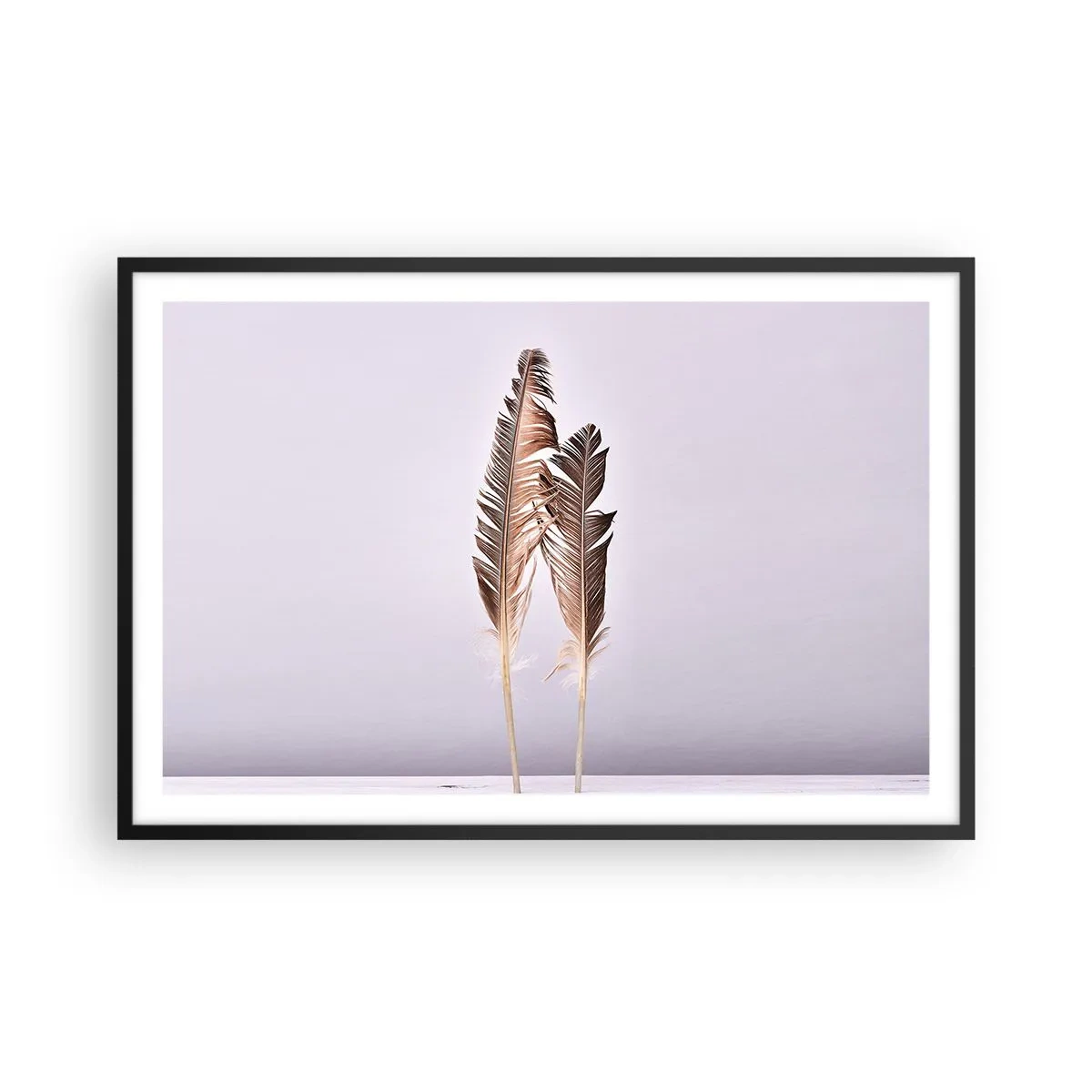 Poster in einem schwarzem Rahmen - Gegen das Nichts - 91x61 cm