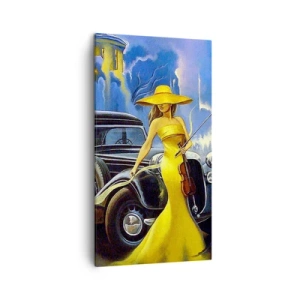 Bild auf Leinwand - Leinwandbild - Nocturne für Violine und Liebe - 45x80 cm