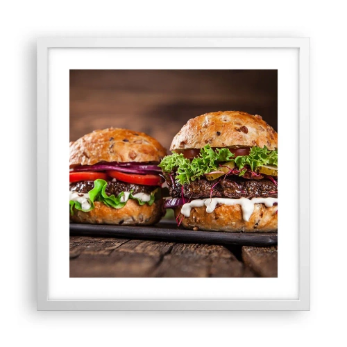 Poster in einem weißen Rahmen - Amerikanischer Traum - 40x40 cm