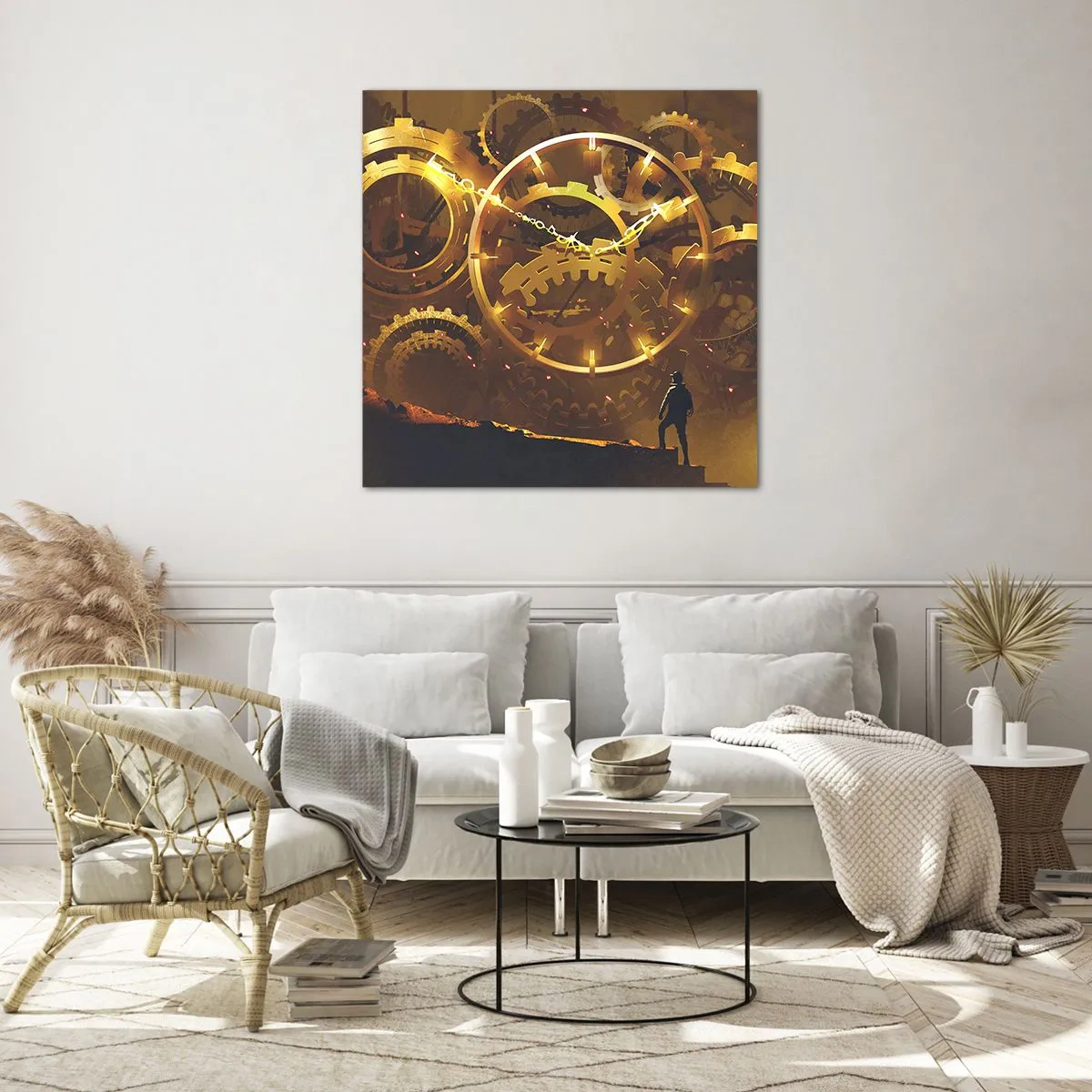 Glasbild - Bild auf glas - An der Quelle der Zeit - 40x40 cm