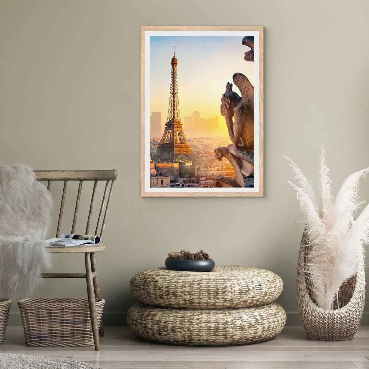 Poster in einem Rahmen aus heller Eiche - Vieles hat sich geändert ... - 50x70 cm