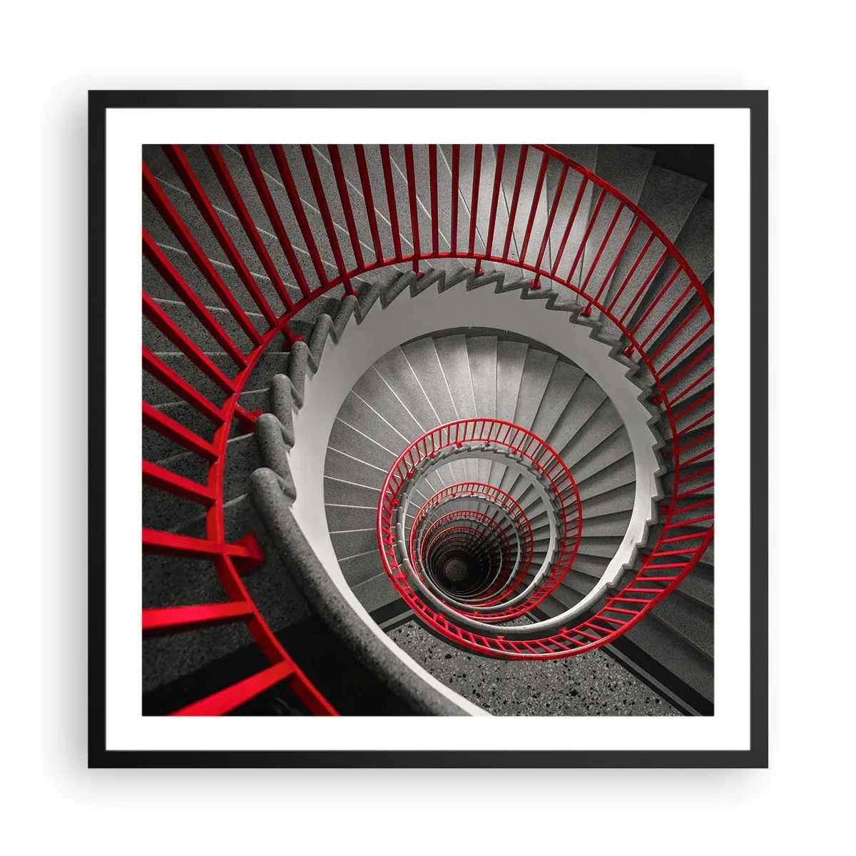 Poster in einem schwarzem Rahmen - Architekturspaß - 60x60 cm