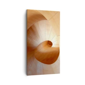 Bild auf Leinwand - Leinwandbild - Architektonische Serpentine - 45x80 cm