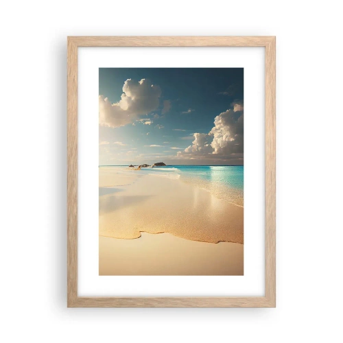 Poster in einem Rahmen aus heller Eiche - Erträumter Tag - 30x40 cm