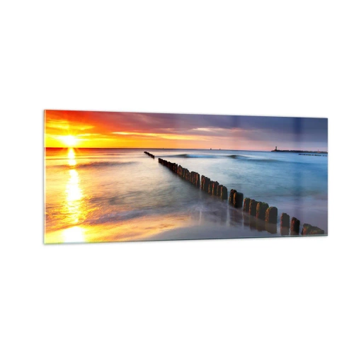 Glasbild - Bild auf glas - Lausche der Stille - 100x40 cm