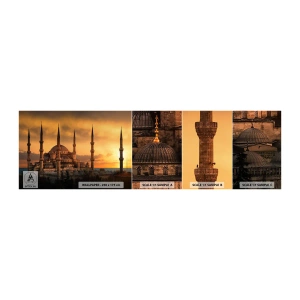 Fototapetenmuster Standard Eco - Gott ist großartig - Die Architektur, Moschee, Istanbul - 100x30 cm