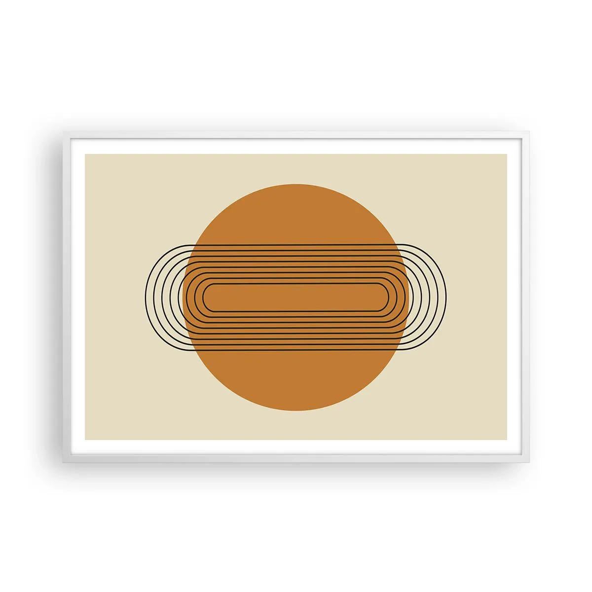 Poster in einem weißen Rahmen - Perfekter Plan - 100x70 cm