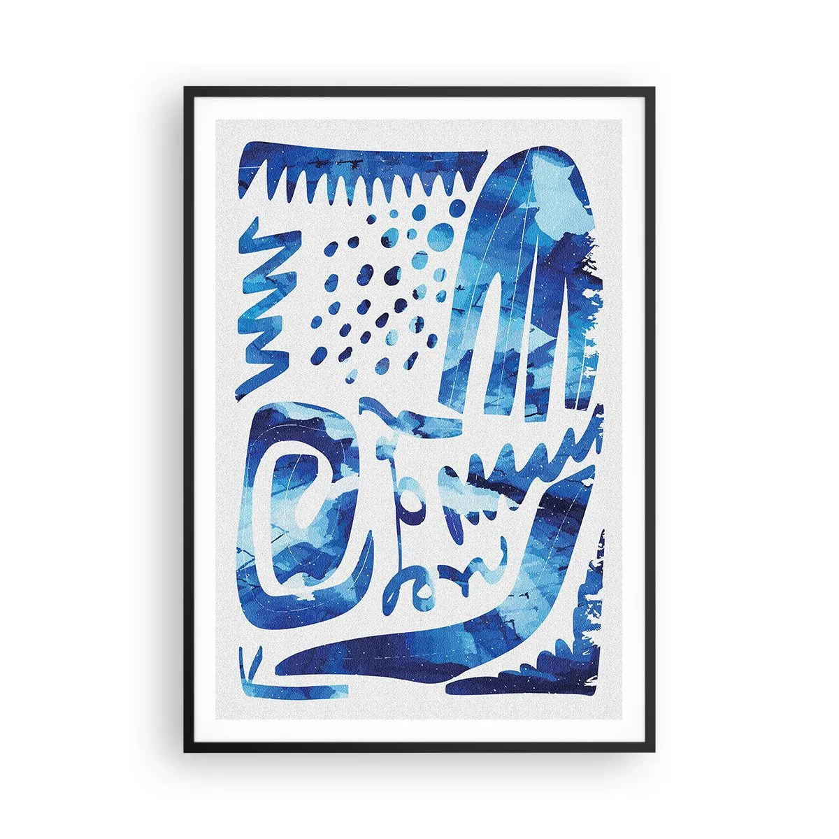 Poster in einem schwarzem Rahmen - Zurück zu den Wurzeln - 70x100 cm