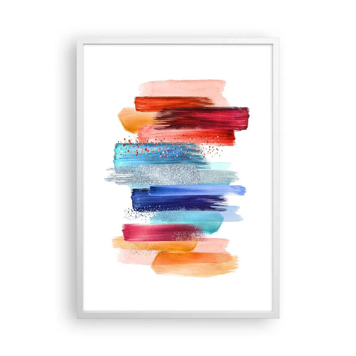 Poster in einem weißen Rahmen - Auf und ab - 50x70 cm