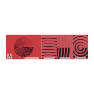 Fototapeten Muster Premium Canvas - Kreisbewegung - Minimalismus, Rad, Linien - 100x30 cm
