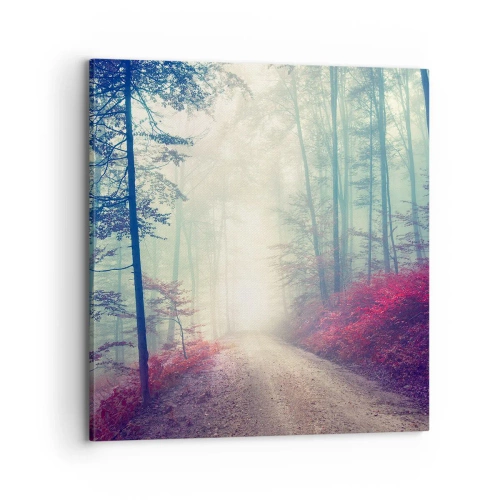 Bild auf Leinwand - Leinwandbild - Wie gut ist es, im Morgengrauen aufzustehen - 70x70 cm