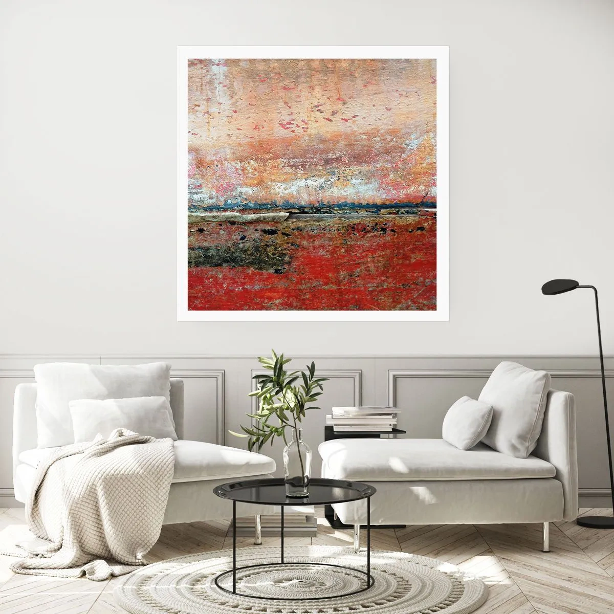 Poster - Vielleicht liegt es am Meer - 40x40 cm