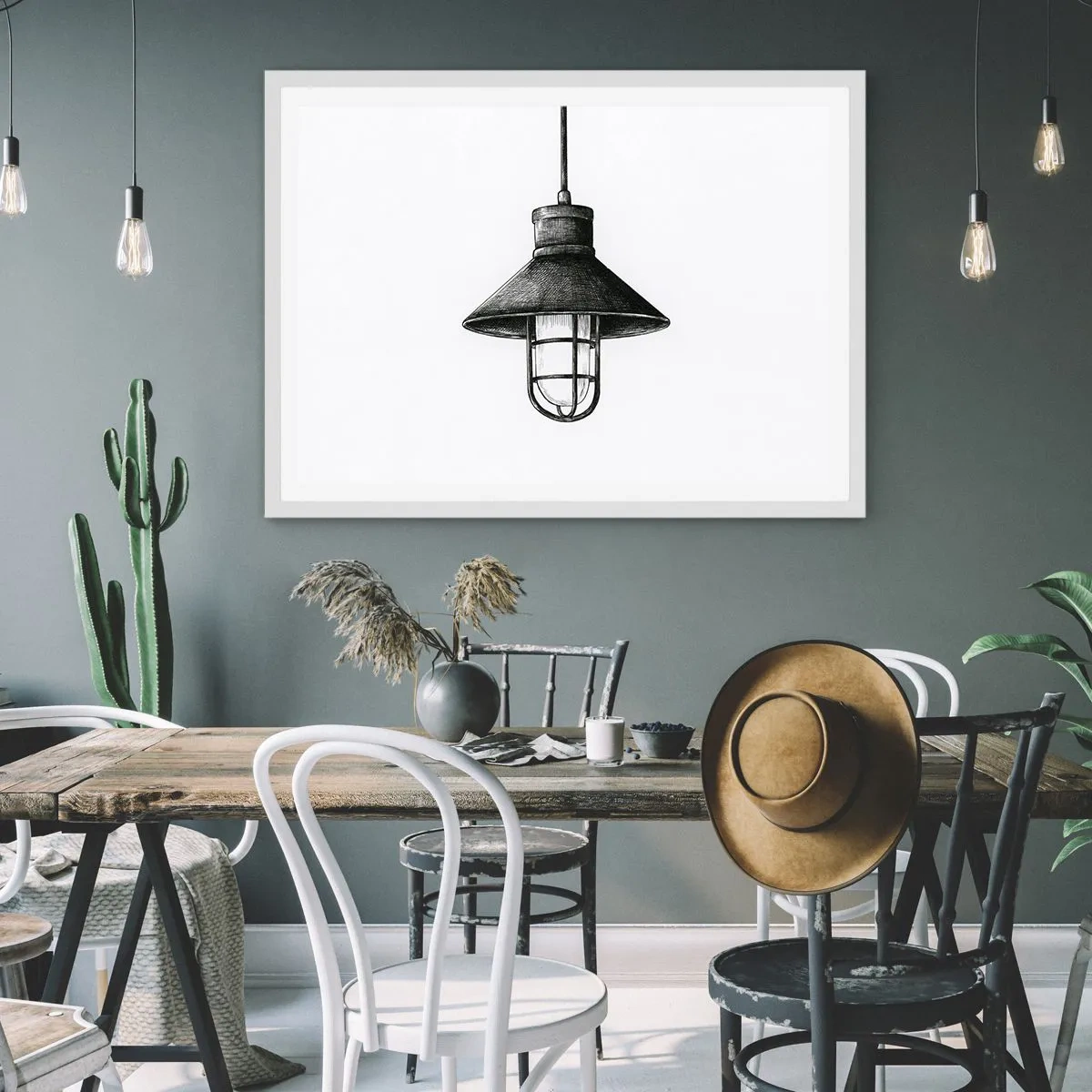 Poster in einem weißen Rahmen - Wie vor Jahren… - 40x30 cm