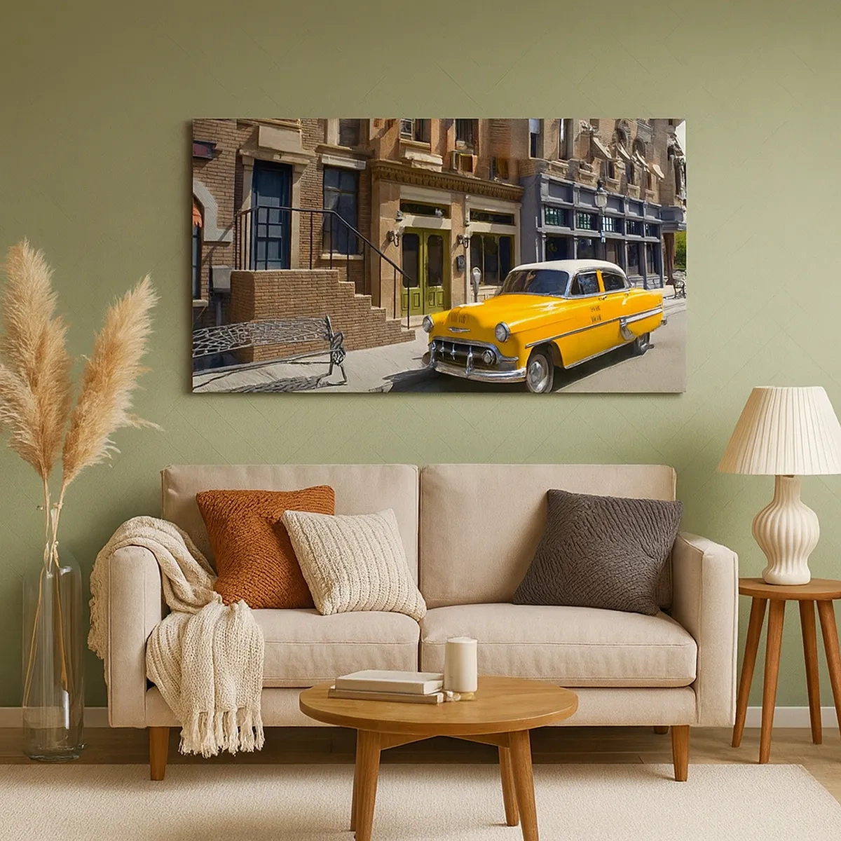 Bild auf Leinwand - Leinwandbild - Vor langer Zeit in Amerika - 30x30 cm