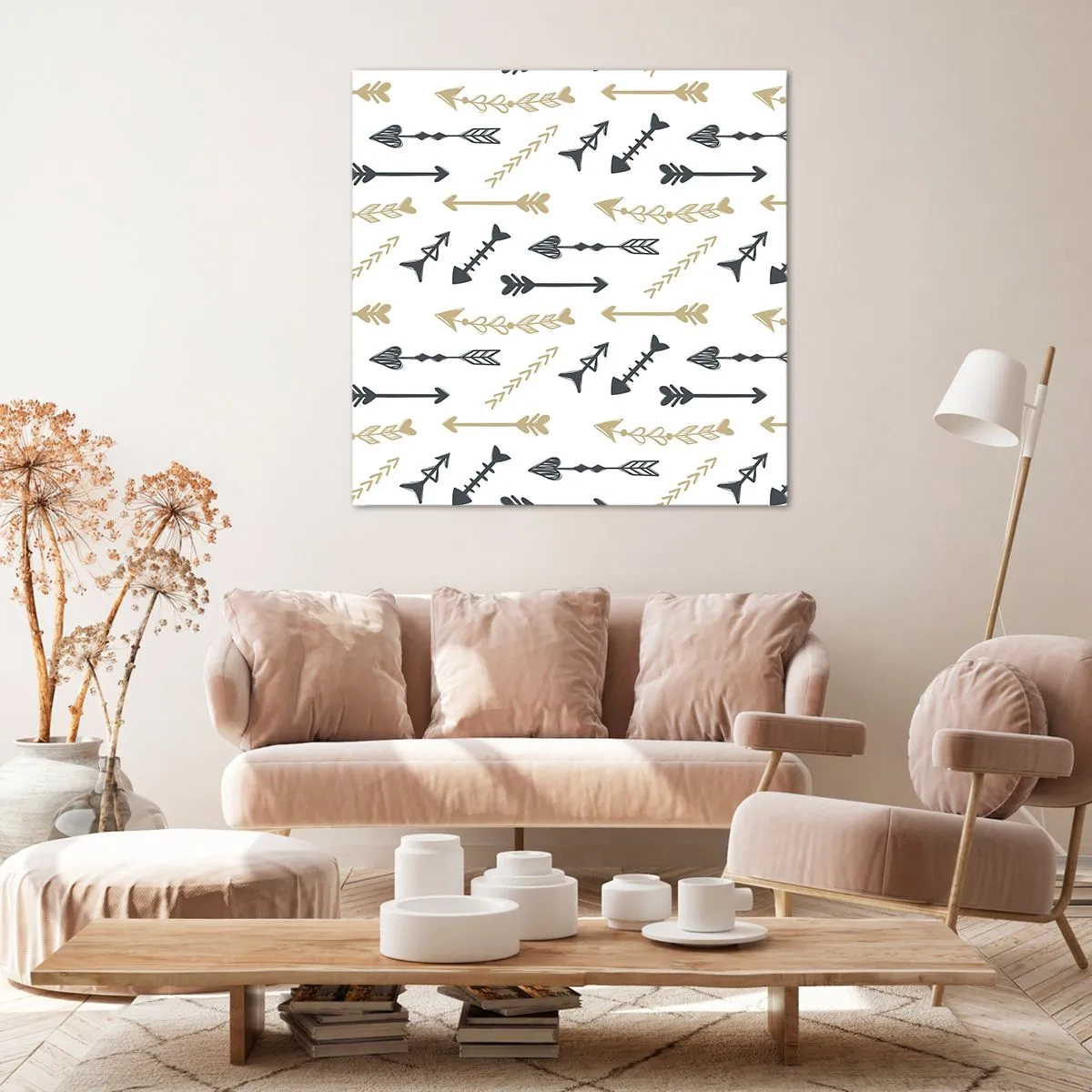 Bild auf Leinwand - Leinwandbild - Der Traum des Bogenschützen - 70x70 cm