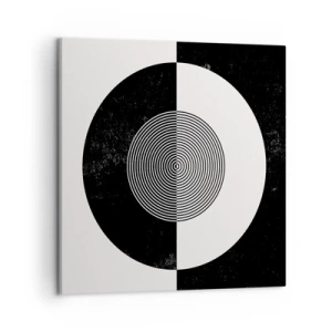 Bild auf Leinwand - Leinwandbild - Harmonie in Schwarz und Weiß - 50x50 cm