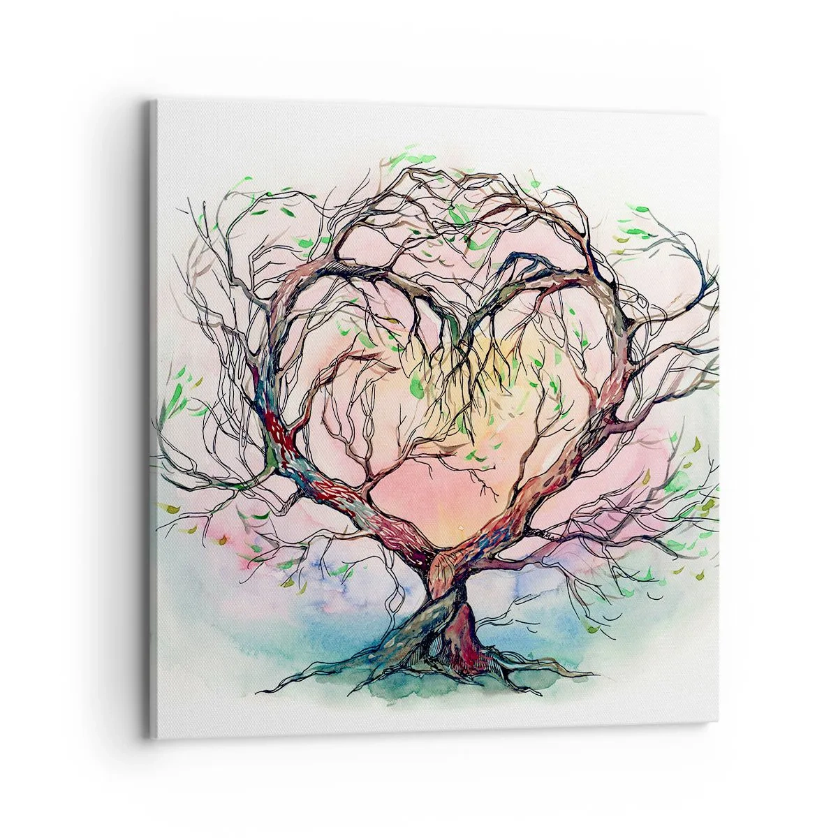 Bild auf Leinwand - Leinwandbild - Gemeinsam gegen die Stürme - 70x70 cm