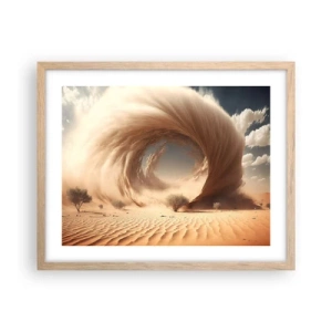 Poster in einem Rahmen aus heller Eiche - Geöffnetes Portal - 50x40 cm