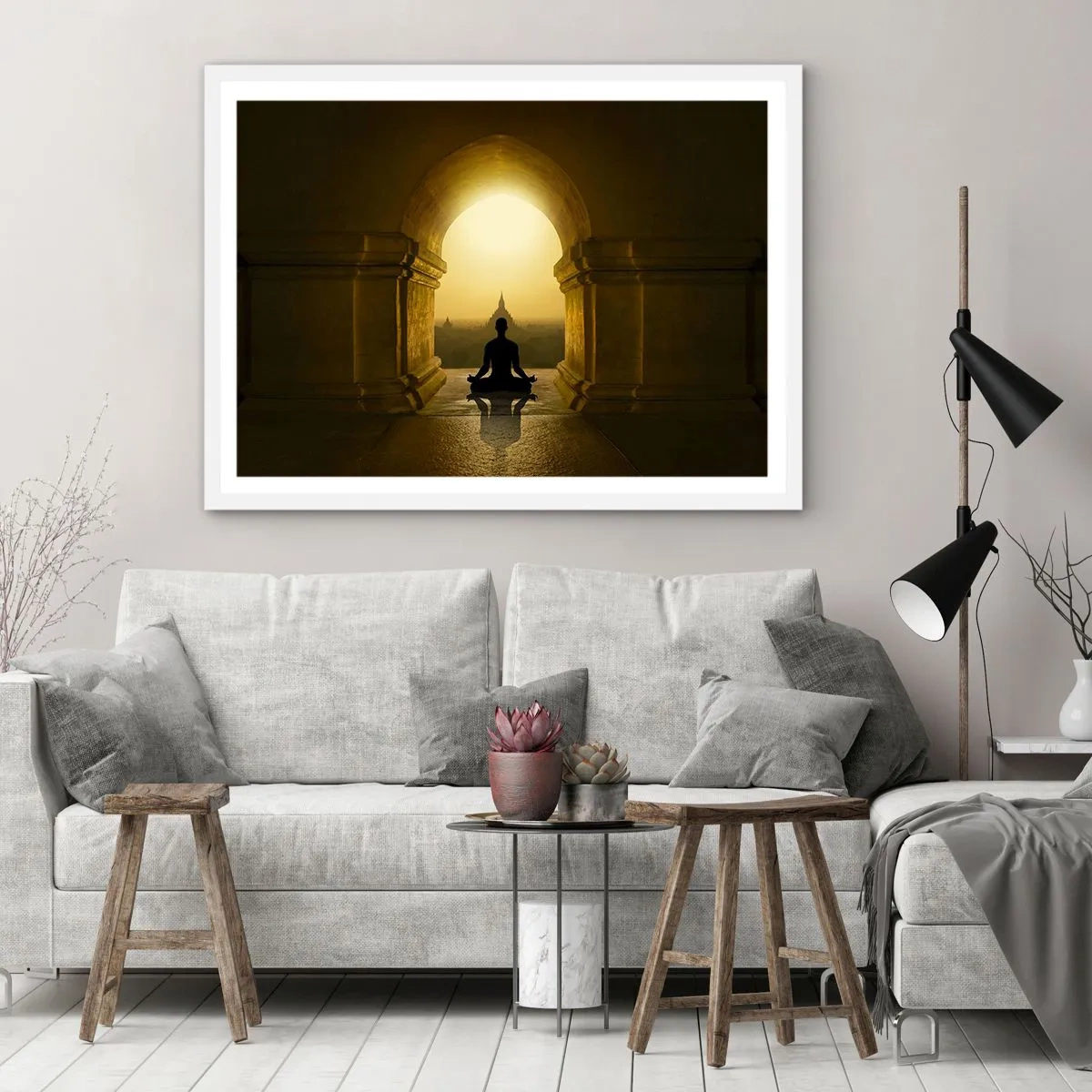 Poster in einem weißen Rahmen - Vollkommene Harmonie - 40x30 cm